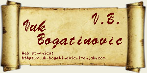 Vuk Bogatinović vizit kartica
